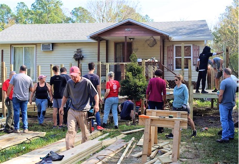 Volunteers Build Deck and Wheelchair Ramp in Northwest St. Johns County