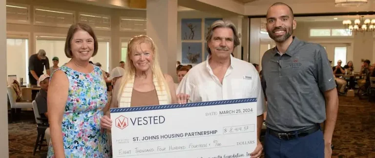 St. Johns Housing Partnership Receives Donation from Vested Metals Annual Charity Golf Outing